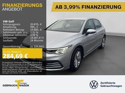 Silber Gebraucht 2023 VW Golf VIII Life | 20.210 € (Superpreis)