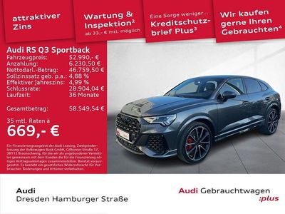 Daytonagrau perleffekt Gebraucht 2022 Audi RS Q3 Sportback Ambiente SUV | 52.990 € (Fairer Preis)