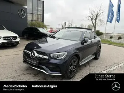 Brugt Mercedes GLC400d AMG 330 HK (242 kW) 2021 Blå Coupe