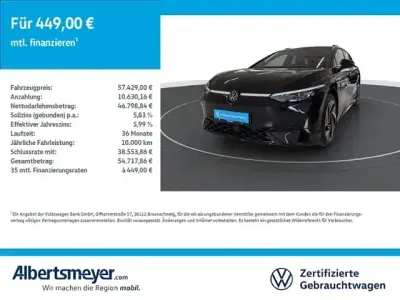 Gebraucht VW ID.7 GTX 250 kW (340 PS) 2025 Schwarz Kombi
