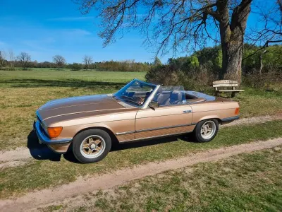 Gebraucht Mercedes SL280 185 PS (136 kW) 1982 Gold Cabrio
