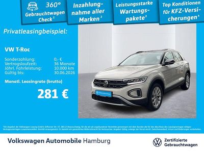 Gebraucht VW T-Roc Life 110 PS (80 kW) 2023 Grau SUV