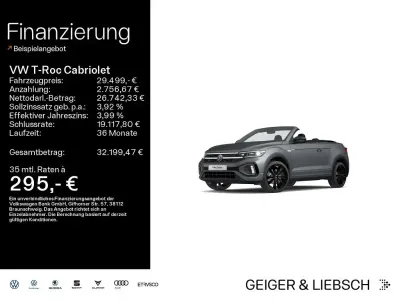 Gebraucht VW T-Roc Cabriolet R-line Edition 150 PS (110 kW) 2023 Grau Cabrio