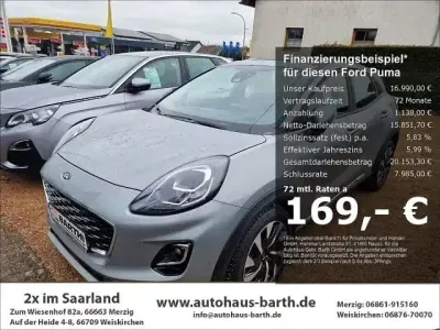 Brugt Ford Puma Titanium 125 HK (91 kW) 2022 Sølv SUV