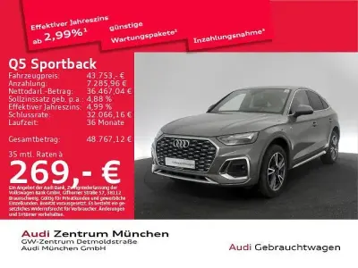 Second-hand Audi Q5 Sportback Ambiente 204 CP (150 kW) 2023 Gri SUV
