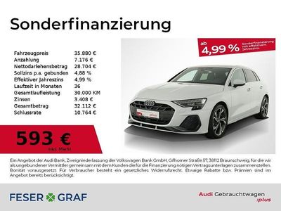 Gebraucht Audi A3 Ambiente 150 PS (110 kW) 2025 Glescherweiß metallic Limousine