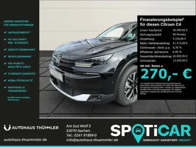 Neu Citroën C4 145 PS (106 kW) 2026 Schwarz SUV