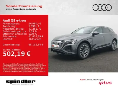 Gebraucht Audi Q8 e-tron S-Line 300 kW (408 PS) 2024 Grau (daytonagrau perleffekt) SUV