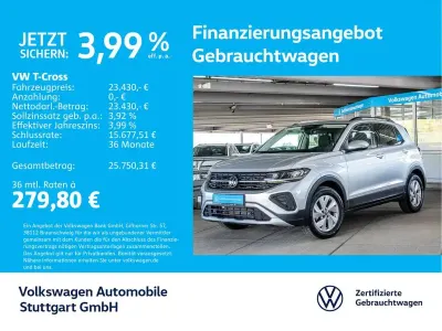Gebraucht VW T-Cross Life 116 PS (85 kW) 2024 Silber SUV