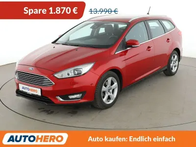 Usado Ford Focus Titanium 125 CV (91 kW) 2018 Rojo Familiar