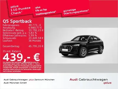 Gebraucht Audi Q5 Sportback Advanced 299 PS (219 kW) 2023 Schwarz SUV