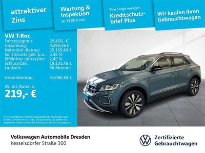 Gebraucht VW T-Roc Life 150 PS (110 kW) 2024 Blau SUV