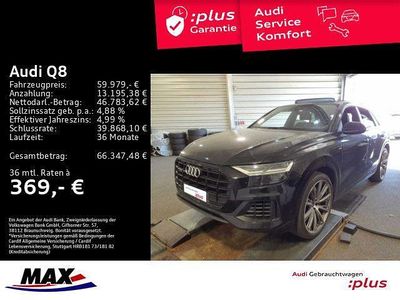Usata Audi Q8 S-Line 381 CV (280 kW) 2023 Nero SUV