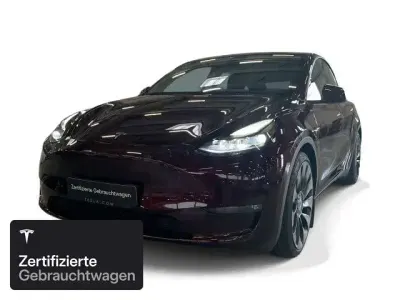 Gebraucht Tesla Model Y Performance 392 kW (533 PS) 2023 Midnight cherry red SUV