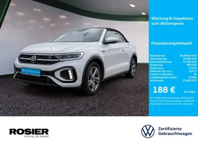 Gebraucht VW T-Roc Cabriolet R-line 150 PS (110 kW) 2025 Weiß Cabrio