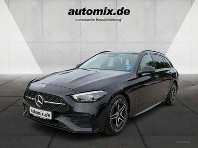 Gebraucht Mercedes C180 AMG line 170 PS (125 kW) 2023 Obsidianschwarz metalliclack Kombi