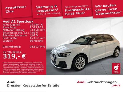 Gebraucht Audi A1 Sportback Ambiente 95 PS (69 kW) 2025 Gletscherweiß metallic Kleinwagen