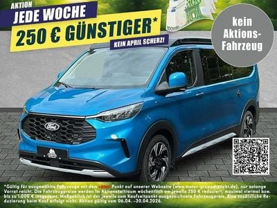 Neu Ford Tourneo Custom Active 150 PS (110 kW) 2025 Digital aqua blue metallic Van