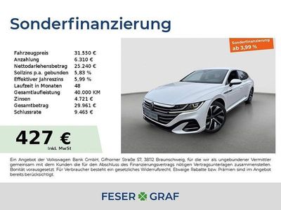 Gebraucht VW Arteon R-line 200 PS (147 kW) 2022 Oryxwhite perlmutteffekt Coupé