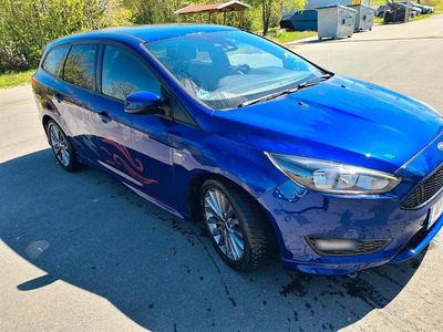 Brugt Ford Focus ST-Line 150 HK (110 kW) 2017 Blå Stationcar