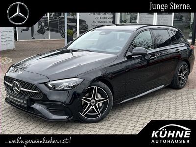 gebraucht Mercedes C200 T d AMG +Night+Pano+Ahzv+Kamera+EasyPack+