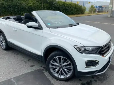 Gebraucht VW T-Roc Cabriolet Style 110 PS (80 kW) 2021 Weiß Cabrio