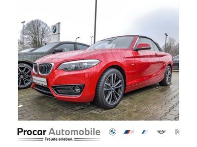 gebraucht BMW 218 i Cabrio Sport Line Navi Bus. PDC hi. Klimaaut. Sh