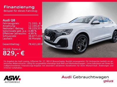 Second-hand Audi Q8 S-Line 286 CP (210 kW) 2024 Alb SUV