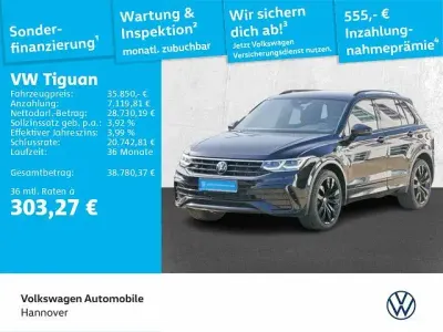 Gebraucht VW Tiguan R-line 200 PS (147 kW) 2023 Deep black (metallic) SUV