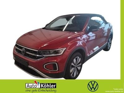 Gebraucht VW T-Roc Cabriolet Goal 116 PS (85 kW) 2025 Kings red metallic schwarz Cabrio