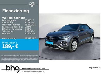 Gebraucht VW T-Roc Cabriolet 110 PS (80 kW) 2022 Grau Cabrio
