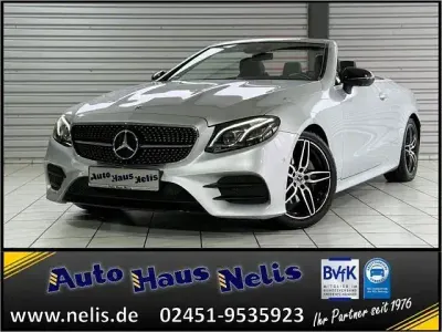 Second-hand Mercedes E200 AMG line 184 CP (135 kW) 2018 Argintiu Cabrio