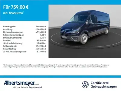 Gebraucht VW Crafter 140 PS (102 kW) 2026 Schwarz Van