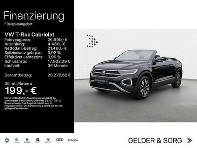Gebraucht VW T-Roc Cabriolet Goal 116 PS (85 kW) 2025 Schwarz Cabrio