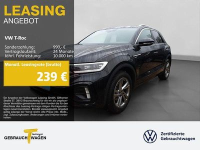 Schwarz Gebraucht 2025 VW T-Roc R-line SUV | 28.940 € (Fairer Preis)