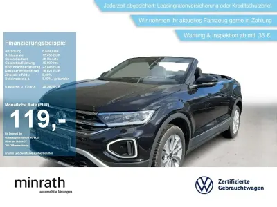 Brugt VW T-Roc Cabriolet Style 116 HK (85 kW) 2024 Sort Cabriolet