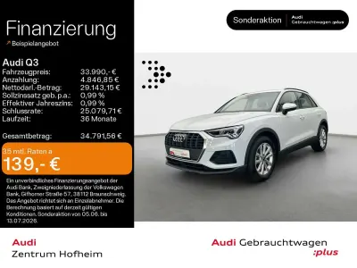 Gebraucht Audi Q3 Ambiente 150 PS (110 kW) 2025 Gletscherweiß metallic SUV