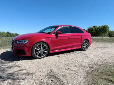Brugt Audi A3 S-Line 190 HK (139 kW) 2017 Rød Sedan