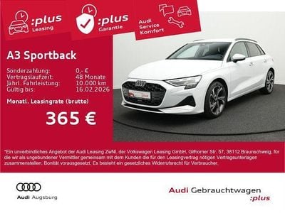 Gletscherweiß metallic Gebraucht 2025 Audi A3 Advanced Plus Limousine | 37.270 € (Superpreis)