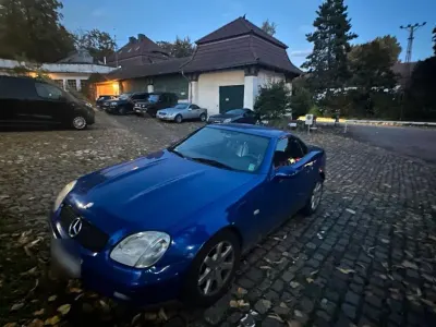 Gebraucht Mercedes SLK200 100 PS (73 kW) 1997 Blau Cabrio