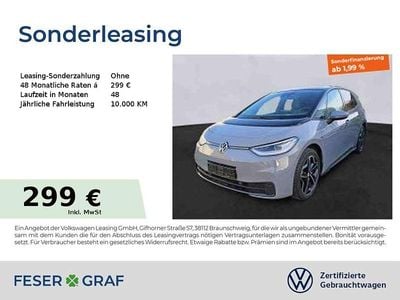 Gebraucht VW ID.3 Pro 106 kW (145 PS) 2022 Mondsteingrau schwarz Kleinwagen
