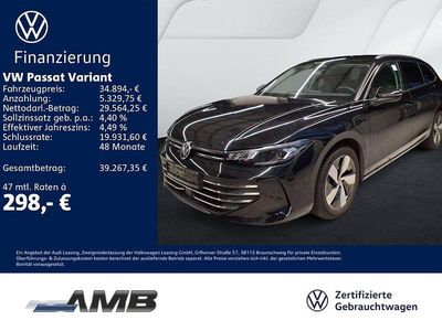 Gebraucht VW Passat Business 204 PS (150 kW) 2025 Grenadillschwarz metallic Kombi