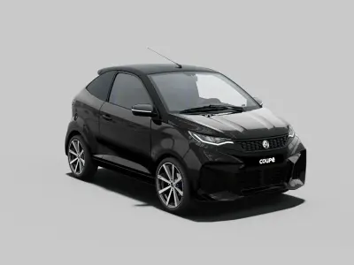 Neu Aixam Coupe GTI 2026 Schwarz Coupé
