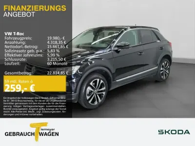 Usata VW T-Roc United 150 CV (110 kW) 2021 Nero SUV