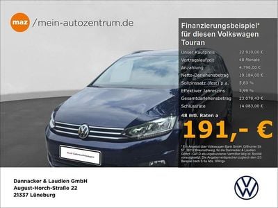 Brugt VW Touran Active 150 HK (110 kW) 2021 Blå MPV