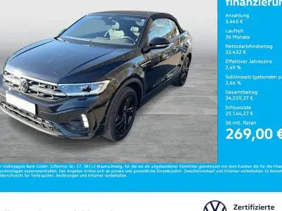 Używany VW T-Roc Cabriolet R-line 150 KM (110 kW) 2025 Czarny Kabriolet