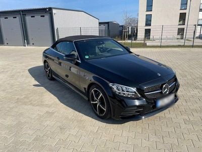 Usata Mercedes C200 AMG 184 CV (135 kW) 2021 Nero Cabrio