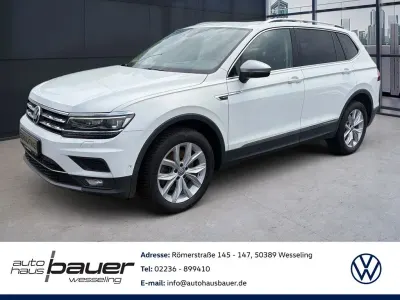 Gebraucht VW Tiguan Allspace Highline 200 PS (147 kW) 2021 Weiß SUV