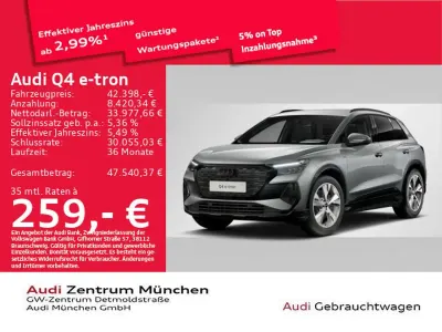 Gebraucht Audi Q4 e-tron S-Line 210 kW (286 PS) 2025 Taifungrau metallic SUV