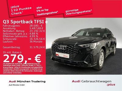 Schwarz Gebraucht 2022 Audi Q3 Sportback Performance SUV | 28.481 € (Superpreis)